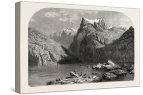 Swiss School. Lake Lucerne, 1855-Alexandre Calame-Stretched Canvas
