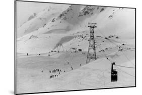 Swiss Skiing Scene-null-Mounted Photographic Print