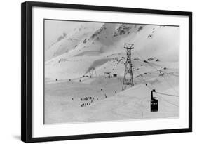 Swiss Skiing Scene-null-Framed Photographic Print