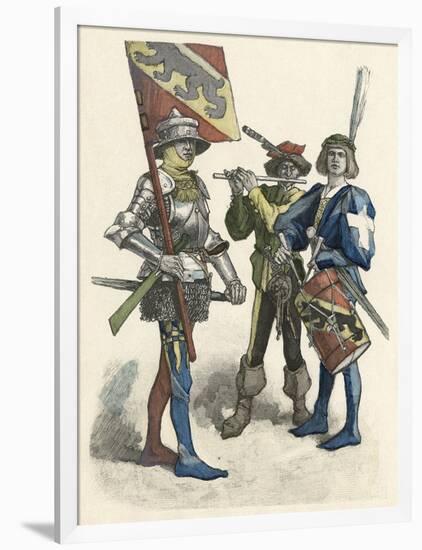 Swiss Soldiers, 15th C-null-Framed Art Print