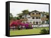 Swiss Style Hotel and Restaurant Near Nuevo Arenal, Costa Rica, Central America-R H Productions-Framed Stretched Canvas