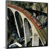 Swiss Train Bridge-null-Mounted Art Print