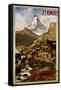 Swiss Travel Poster, 1898-null-Framed Stretched Canvas