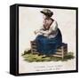 Swiss Woman, C1825-Edouard Henry Theophile Pingret-Framed Stretched Canvas