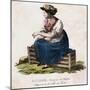Swiss Woman, C1825-Edouard Henry Theophile Pingret-Mounted Giclee Print