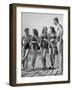 Swiss Youths Standing on the Boardwalk at the Beach-Yale Joel-Framed Photographic Print