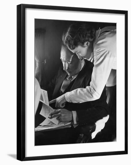 Swissair Hostess-null-Framed Photographic Print