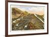 Switchbacks up Pike's Peak, Colorado-null-Framed Art Print