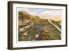 Switchbacks up Pike's Peak, Colorado-null-Framed Art Print