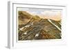 Switchbacks up Pike's Peak, Colorado-null-Framed Art Print