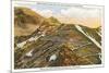 Switchbacks up Pike's Peak, Colorado-null-Mounted Premium Giclee Print