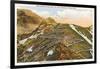 Switchbacks up Pike's Peak, Colorado-null-Framed Art Print