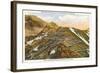 Switchbacks up Pike's Peak, Colorado-null-Framed Art Print