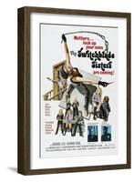 SWITCHBLADE SISTERS, (aka The Jezebels),  Monica Gayle (front left), Robbie Lee (top), 1975-null-Framed Art Print