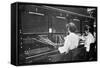 Switchboard Operators at Work, Early 20th Century-null-Framed Stretched Canvas