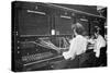 Switchboard Operators at Work, Early 20th Century-null-Stretched Canvas