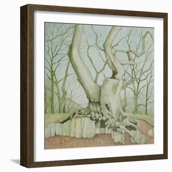 Swithland Oak, 2014-Ann Brain-Framed Giclee Print