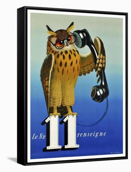 Switz 1921 Phone Co-Vintage Lavoie-Framed Stretched Canvas