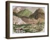 Switzerland, 19th Century, Camp of the Officials of Federal Swiss Major State at Furka-null-Framed Giclee Print