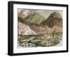 Switzerland, 19th Century, Camp of the Officials of Federal Swiss Major State at Furka-null-Framed Giclee Print