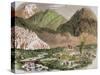 Switzerland, 19th Century, Camp of the Officials of Federal Swiss Major State at Furka-null-Stretched Canvas