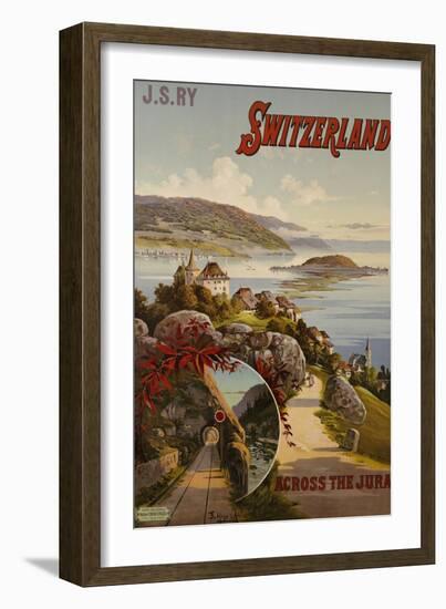 Switzerland Across the Jura, circa 1910-Hugo F, D'alesi-Framed Giclee Print