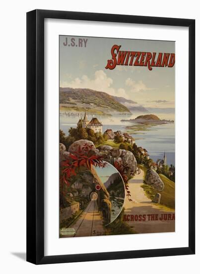 Switzerland Across the Jura, circa 1910-Hugo F, D'alesi-Framed Giclee Print