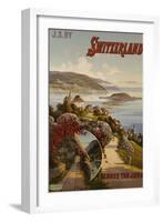 Switzerland Across the Jura, circa 1910-Hugo F, D'alesi-Framed Giclee Print