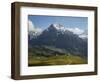 Switzerland, Bern Canton, First, the Wetterhorn-Jamie And Judy Wild-Framed Photographic Print