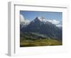 Switzerland, Bern Canton, First, the Wetterhorn-Jamie And Judy Wild-Framed Photographic Print