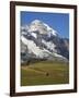 Switzerland, Bern Canton, Kleine Scheidegg, Jungfraubahn Train Cars with the Monk-Jamie And Judy Wild-Framed Photographic Print