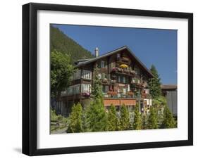 Switzerland, Bern Canton, Murren, Swiss Chalet-Jamie And Judy Wild-Framed Photographic Print