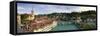 Switzerland, Bern, Old Town and Aare River-Michele Falzone-Framed Stretched Canvas