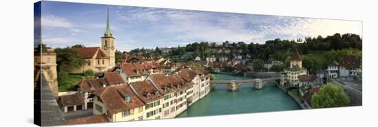 Switzerland, Bern, Old Town and Aare River-Michele Falzone-Stretched Canvas