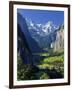 Switzerland, Bernese Oberland, Lauterbrunnen Town and Valley-Michele Falzone-Framed Premium Photographic Print