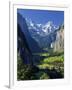 Switzerland, Bernese Oberland, Lauterbrunnen Town and Valley-Michele Falzone-Framed Premium Photographic Print