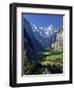 Switzerland, Bernese Oberland, Lauterbrunnen Town and Valley-Michele Falzone-Framed Photographic Print