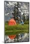 Switzerland, Canton Wallis, Bernese Oberland, Gro§e Scheidegg, Woman, Tent, Camping, Cook-Rainer Mirau-Mounted Photographic Print