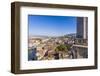 Switzerland, Canton Zurich, Zurich, City Centre, River Limmat, Steeple Great Cathedral-Werner Dieterich-Framed Photographic Print