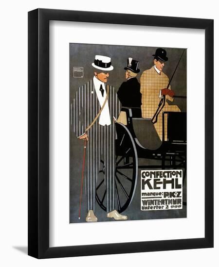 Switzerland - Confection Kehl Gentlemen Clothing Advertisement Poster-Lantern Press-Framed Art Print