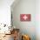 Switzerland Country Flag - Barnwood Painting-Lantern Press-Art Print displayed on a wall