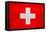 Switzerland Flag Design with Wood Patterning - Flags of the World Series-Philippe Hugonnard-Framed Stretched Canvas