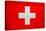 Switzerland Flag Design with Wood Patterning - Flags of the World Series-Philippe Hugonnard-Stretched Canvas