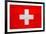 Switzerland Flag Design with Wood Patterning - Flags of the World Series-Philippe Hugonnard-Framed Art Print