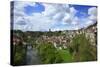 Switzerland, Fribourg on the Sarine River-Uwe Steffens-Stretched Canvas