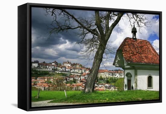 Switzerland, Fribourg on the Sarine River-Uwe Steffens-Framed Stretched Canvas