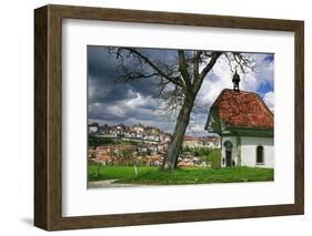 Switzerland, Fribourg on the Sarine River-Uwe Steffens-Framed Photographic Print