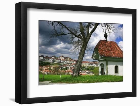 Switzerland, Fribourg on the Sarine River-Uwe Steffens-Framed Photographic Print