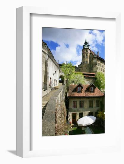 Switzerland, Fribourg on the Sarine River-Uwe Steffens-Framed Photographic Print
