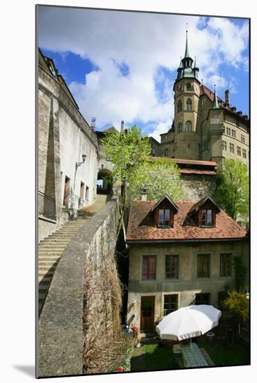 Switzerland, Fribourg on the Sarine River-Uwe Steffens-Mounted Photographic Print